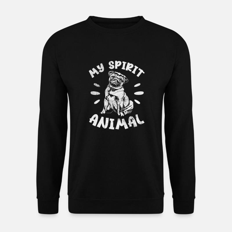Pug - Unisex Sweatshirt - black