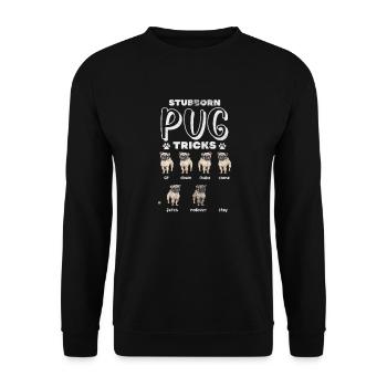 Carlin - Sweat-shirt Unisexe - noir - Devant - Alina (178cm) & Michal (187cm)