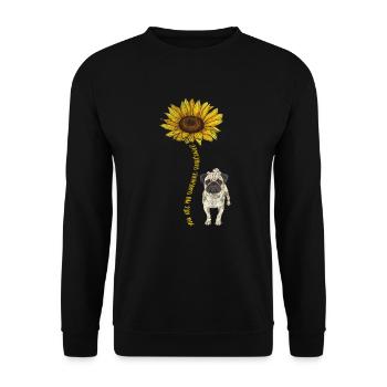 Carlin - Sweat-shirt Unisexe - noir - Devant - Alina (178cm) & Michal (187cm)