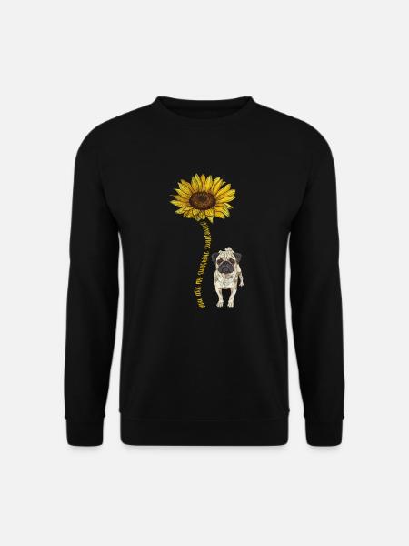 Mops - Unisex Pullover - Schwarz
