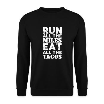 Courir - Sweat-shirt Unisexe - noir - Devant - Alina (178cm) & Michal (187cm)