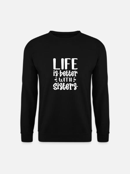 Schwester - Unisex Pullover - Schwarz