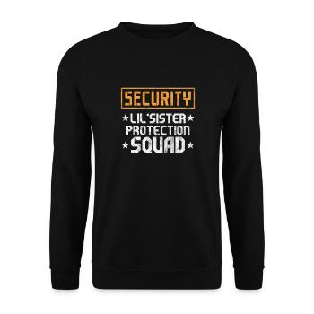 Soeur Frère Frères et sœurs Cadeau de famille - Sweat-shirt Unisexe - noir - Devant - Alina (178cm) & Michal (187cm)