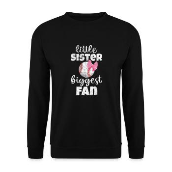Baseball Soeur Frère Frères et Sœurs Cadeau - Sweat-shirt Unisexe - noir - Devant - Alina (178cm) & Michal (187cm)