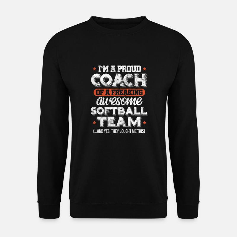 Softball Coach - Unisex Pullover - Schwarz