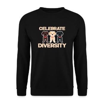 Golden Retrievers - Unisex Sweatshirt - black - Front - Alina (178cm) & Michal (187cm)