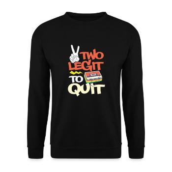 Hip Hop Rap Music Rapper Hiphop Gift - Sweat-shirt Unisexe - noir - Devant - Alina (178cm) & Michal (187cm)