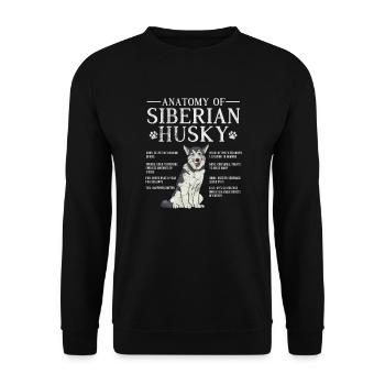 Rauque - Sweat-shirt Unisexe - noir - Devant - Alina (178cm) & Michal (187cm)