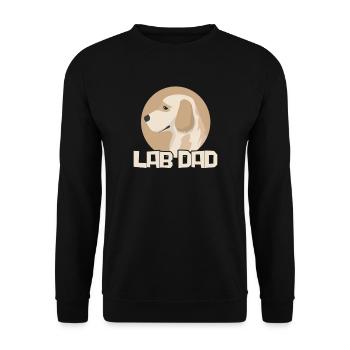 Labrador Father Dog Dogs Master Gift - Unisex Sweatshirt - black - Front - Alina (178cm) & Michal (187cm)