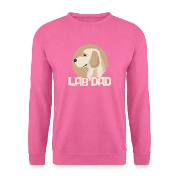 Labrador Vater Hund Hunde Herrchen Geschenk - Unisex Pullover - Pink - Vorne
