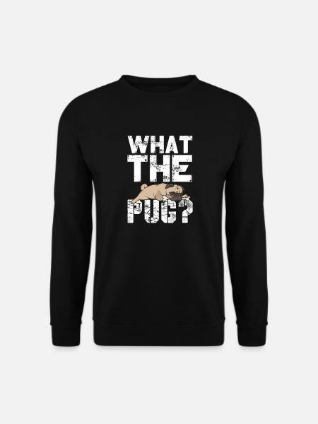 Mops Hund Hundefreund Haustier Möpse Pug Geschenk - Unisex Pullover - Schwarz