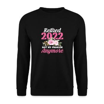 Pension de retraite Pension de pensionné Cadeau de pension de pensionné - Sweat-shirt Unisexe - noir - Devant - Alina (178cm) & Michal (187cm)