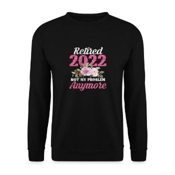 Retirement - Unisex Sweatshirt - black - Front - Alina (178cm) & Michal (187cm)