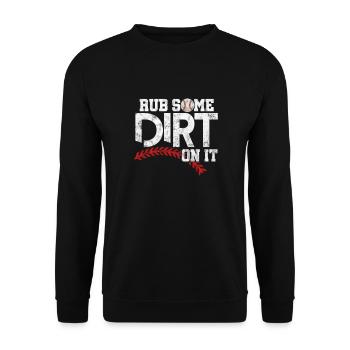Softball - Unisex Sweatshirt - black - Front - Alina (178cm) & Michal (187cm)