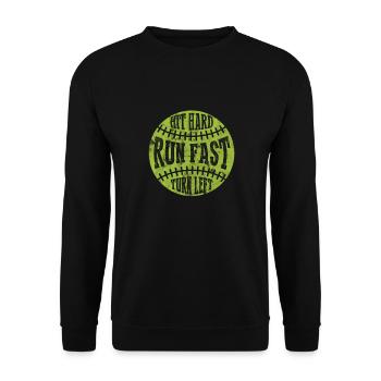 Softball - Sweat-shirt Unisexe - noir - Devant - Alina (178cm) & Michal (187cm)