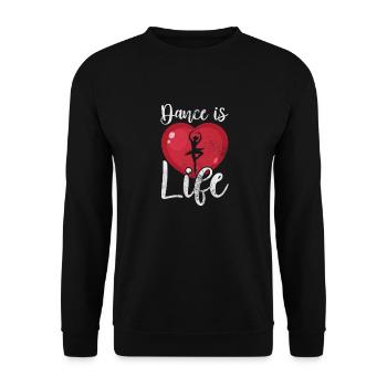 Ballet - Unisex Sweatshirt - black - Front - Alina (178cm) & Michal (187cm)