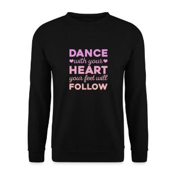 Ballet Ballerine Ballet Danseuse Danse Cadeau - Sweat-shirt Unisexe - noir - Devant - Alina (178cm) & Michal (187cm)
