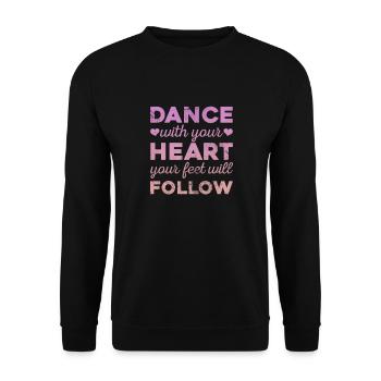Ballet - Unisex Sweatshirt - black - Front - Alina (178cm) & Michal (187cm)
