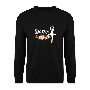 Ballet Ballerine Ballet Danseuse Danse Cadeau - Sweat-shirt Unisexe - noir - Devant - Alina (178cm) & Michal (187cm)