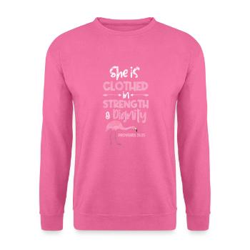 Flamant - Sweat-shirt Unisexe - rose - Devant