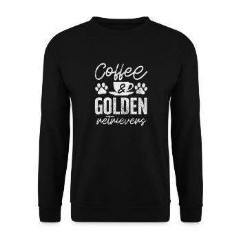 Golden Retrievers - Unisex Sweatshirt - black - Front - Alina (178cm) & Michal (187cm)