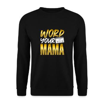 Hip Hop Rap Music Rapper Hiphop Gift - Sweat-shirt Unisexe - noir - Devant - Alina (178cm) & Michal (187cm)