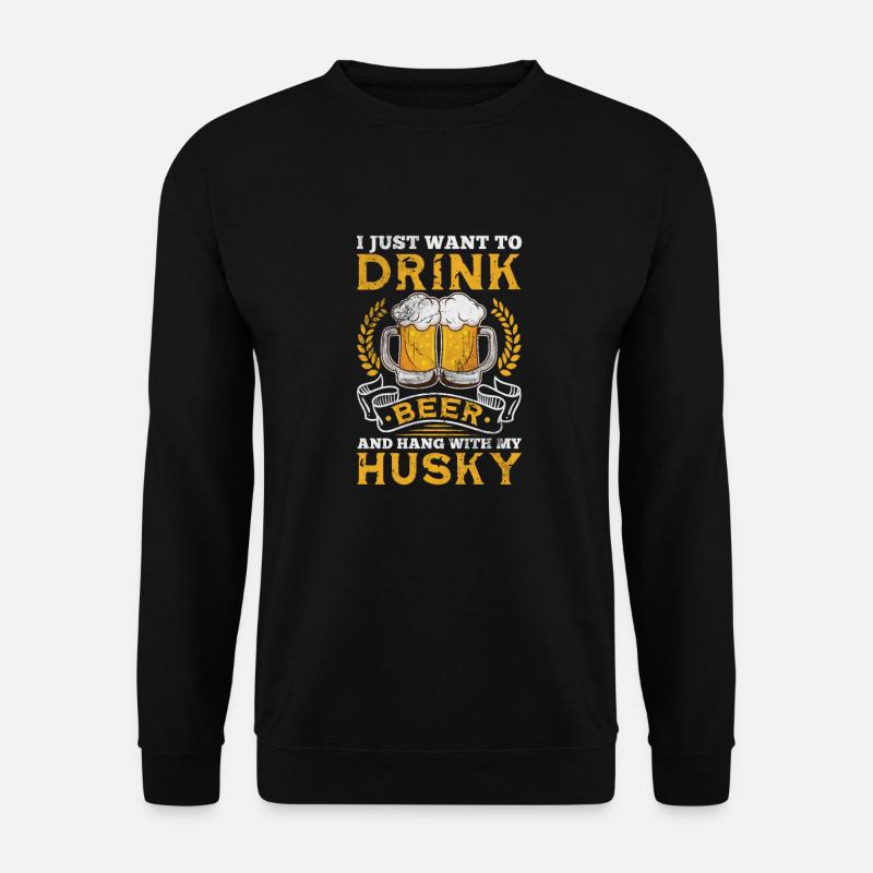 Husky - Unisex Sweatshirt - black