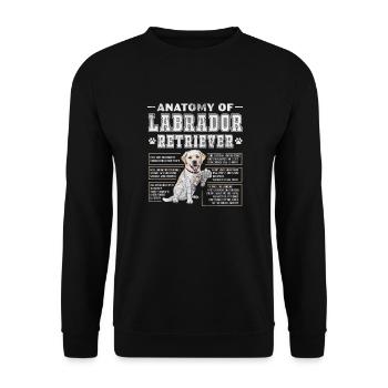 Labrador - Unisex Pullover - Schwarz - Vorne - Alina (178cm) & Michal (187cm)