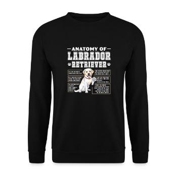 Labrador Dog Dogs Dog Breed Gift - Unisex Sweatshirt - black - Front - Alina (178cm) & Michal (187cm)