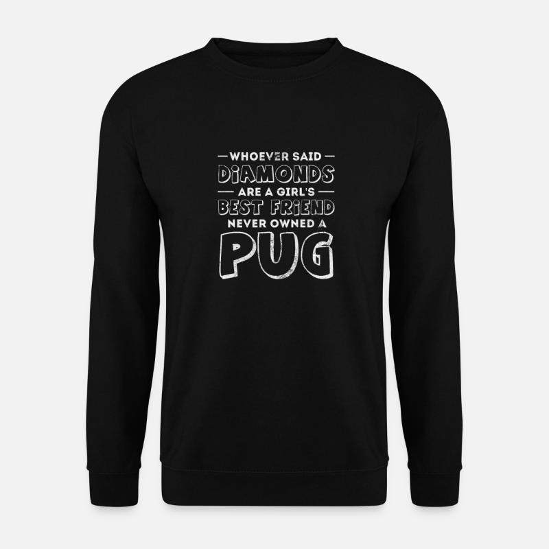 Pug - Unisex Sweatshirt - black