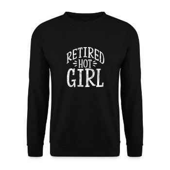 Retirement - Unisex Sweatshirt - black - Front - Alina (178cm) & Michal (187cm)