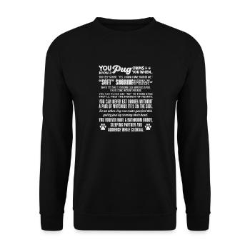 Carlin - Sweat-shirt Unisexe - noir - Devant - Alina (178cm) & Michal (187cm)