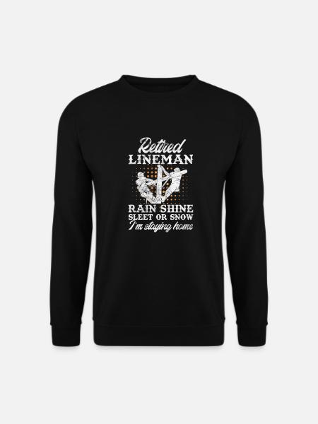 Retirement Lineman - Unisex Sweatshirt - black