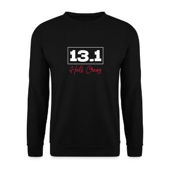 Running Runner Jogging Jogging Runner Cadeau - Sweat-shirt Unisexe - noir - Devant - Alina (178cm) & Michal (187cm)