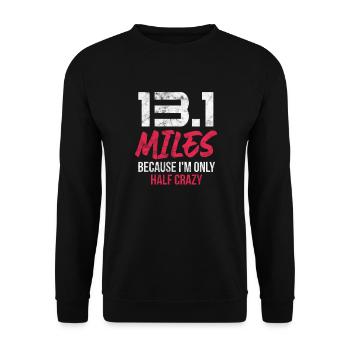 Running Runner Jogging Jogging Runner Cadeau - Sweat-shirt Unisexe - noir - Devant - Alina (178cm) & Michal (187cm)