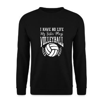 Soeur de softball - Sweat-shirt Unisexe - noir - Devant - Alina (178cm) & Michal (187cm)