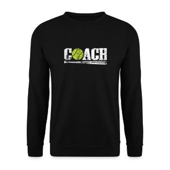 Entraîneur de softball - Sweat-shirt Unisexe - noir - Devant - Alina (178cm) & Michal (187cm)