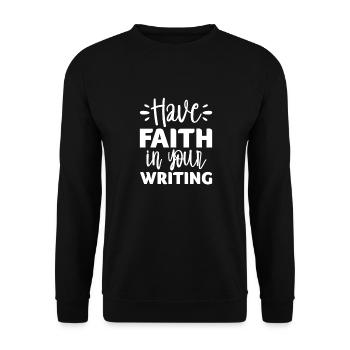 Author - Unisex Sweatshirt - black - Front - Alina (178cm) & Michal (187cm)