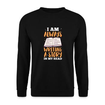 Author - Unisex Sweatshirt - black - Front - Alina (178cm) & Michal (187cm)