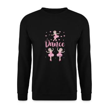 Ballet - Unisex Sweatshirt - black - Front - Alina (178cm) & Michal (187cm)