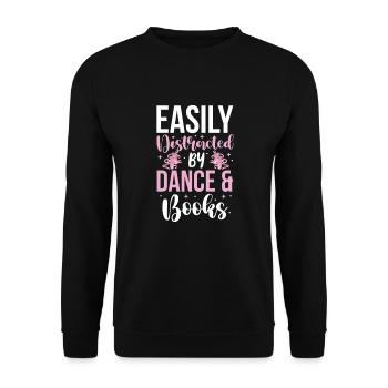 Ballet Ballerine Ballet Danseuse Danse Cadeau - Sweat-shirt Unisexe - noir - Devant - Alina (178cm) & Michal (187cm)