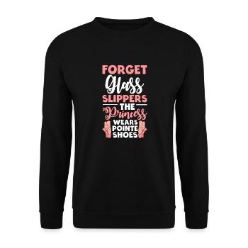 Ballet Ballerine Ballet Danseuse Danse Cadeau - Sweat-shirt Unisexe - noir - Devant - Alina (178cm) & Michal (187cm)