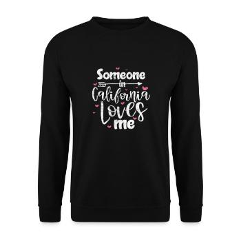 California USA Holidays America Cadeau - Sweat-shirt Unisexe - noir - Devant - Alina (178cm) & Michal (187cm)