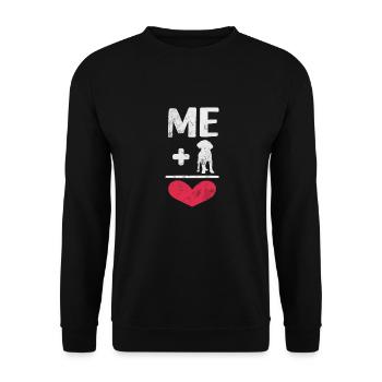 Labrador - Unisex Pullover - Schwarz - Vorne - Alina (178cm) & Michal (187cm)
