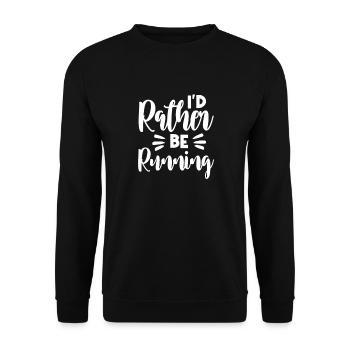 Running Runner Jogging Jogging Runner Cadeau - Sweat-shirt Unisexe - noir - Devant - Alina (178cm) & Michal (187cm)