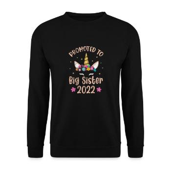Grande sœur Frère frères et sœurs Cadeau - Sweat-shirt Unisexe - noir - Devant - Alina (178cm) & Michal (187cm)