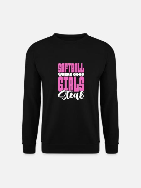 Softball Spieler Baseball Sport Pitcher Geschenk - Unisex Pullover - Schwarz