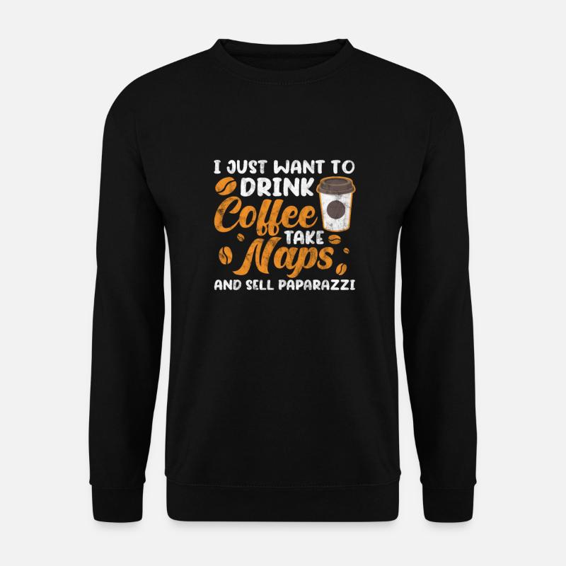 Kaffee - Unisex Pullover - Schwarz