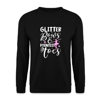 Ballet Ballerine Ballet Danseuse Danse Cadeau - Sweat-shirt Unisexe - noir - Devant - Alina (178cm) & Michal (187cm)