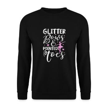 Ballet - Unisex Sweatshirt - black - Front - Alina (178cm) & Michal (187cm)